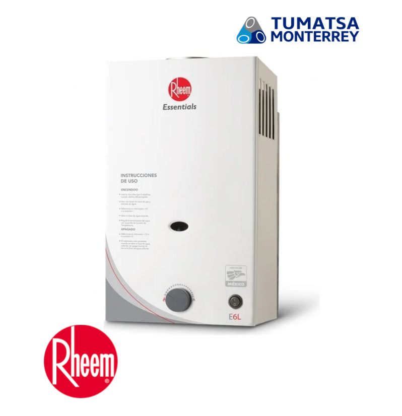 CALENTADOR AGUA 6L G.NAT RHEEM