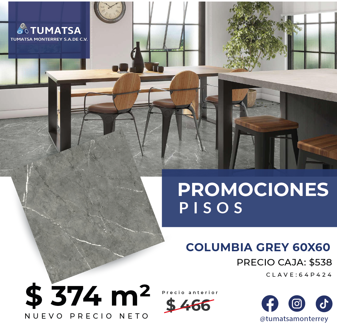 Columbia Grey 60 x 60 Castel