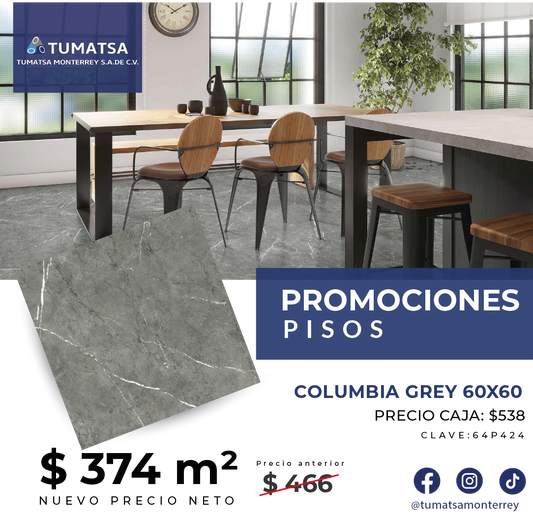 Columbia Grey 60 x 60 Castel