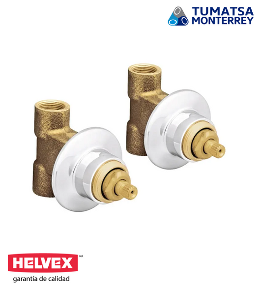 Juego de ensamble de regadera. Modelo E-60 marca Helvex