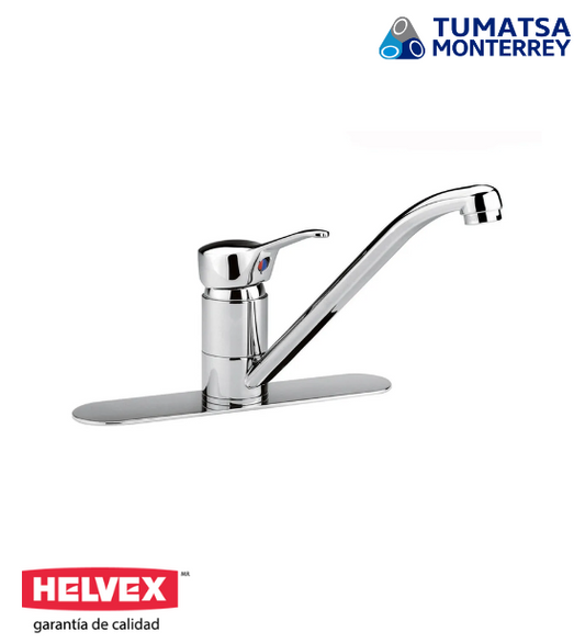 Monomando para fregadero modelo E-34 marca Helvex