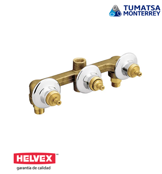 Ensamble para regadera modelo E-40 marca Helvex
