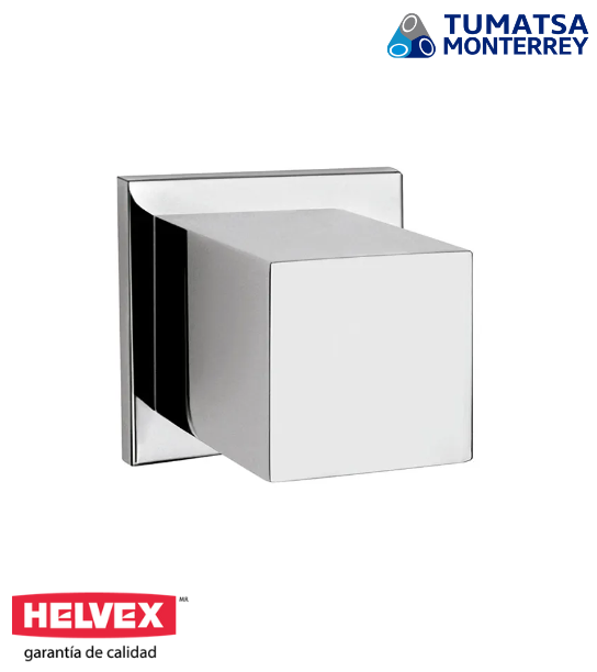 Maneral Central Cuadrado Cromo modelo TH-101 marca Helvex