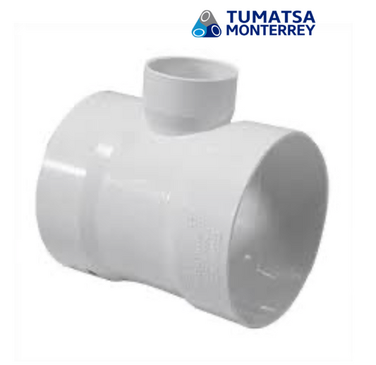 TEE 100-50mm PVC DWV Ced-40