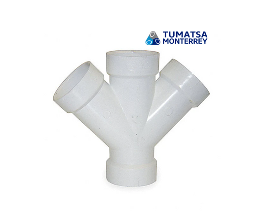 YEE DOBLE 50 MM PVC DWV C-40